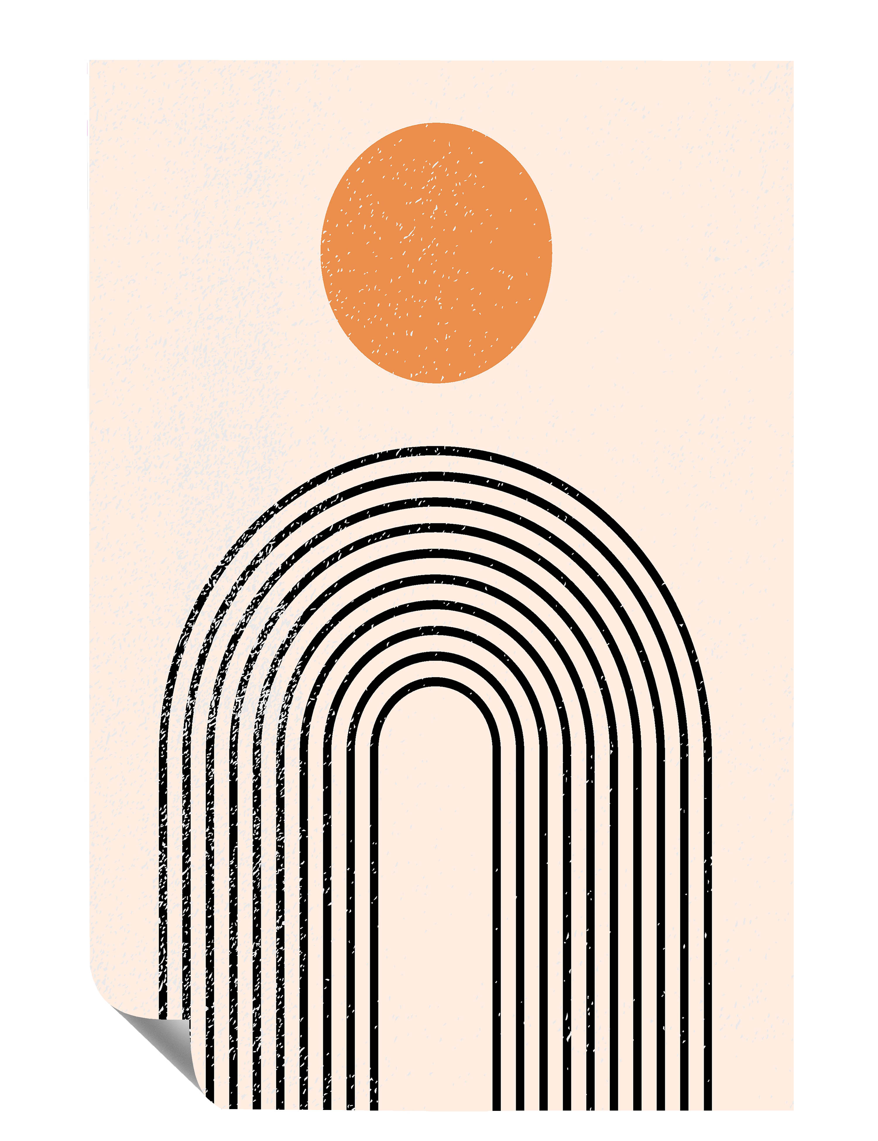 Geometrische Linien Abstrakt Illustration  Kunstdruck Poster P0518