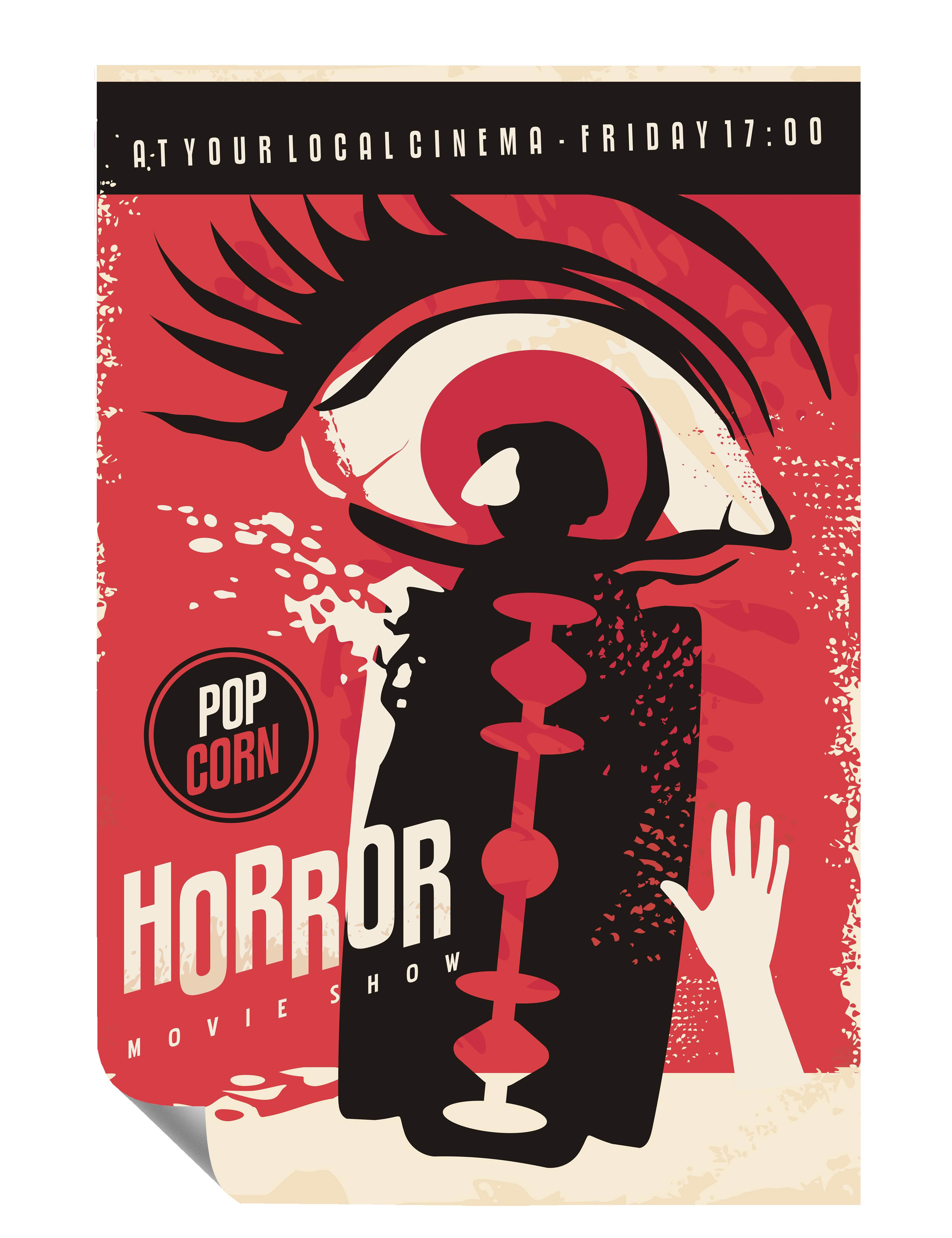 Retro Horror Movie Film Kunstdruck Poster P0409