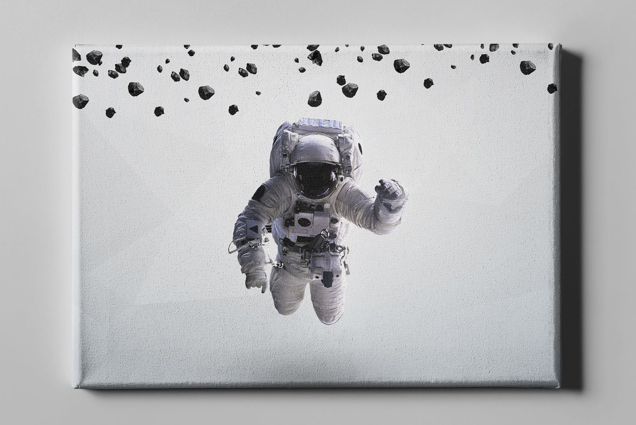 Surreal Astronaut Asteroiden Weltraum  Leinwand L0270