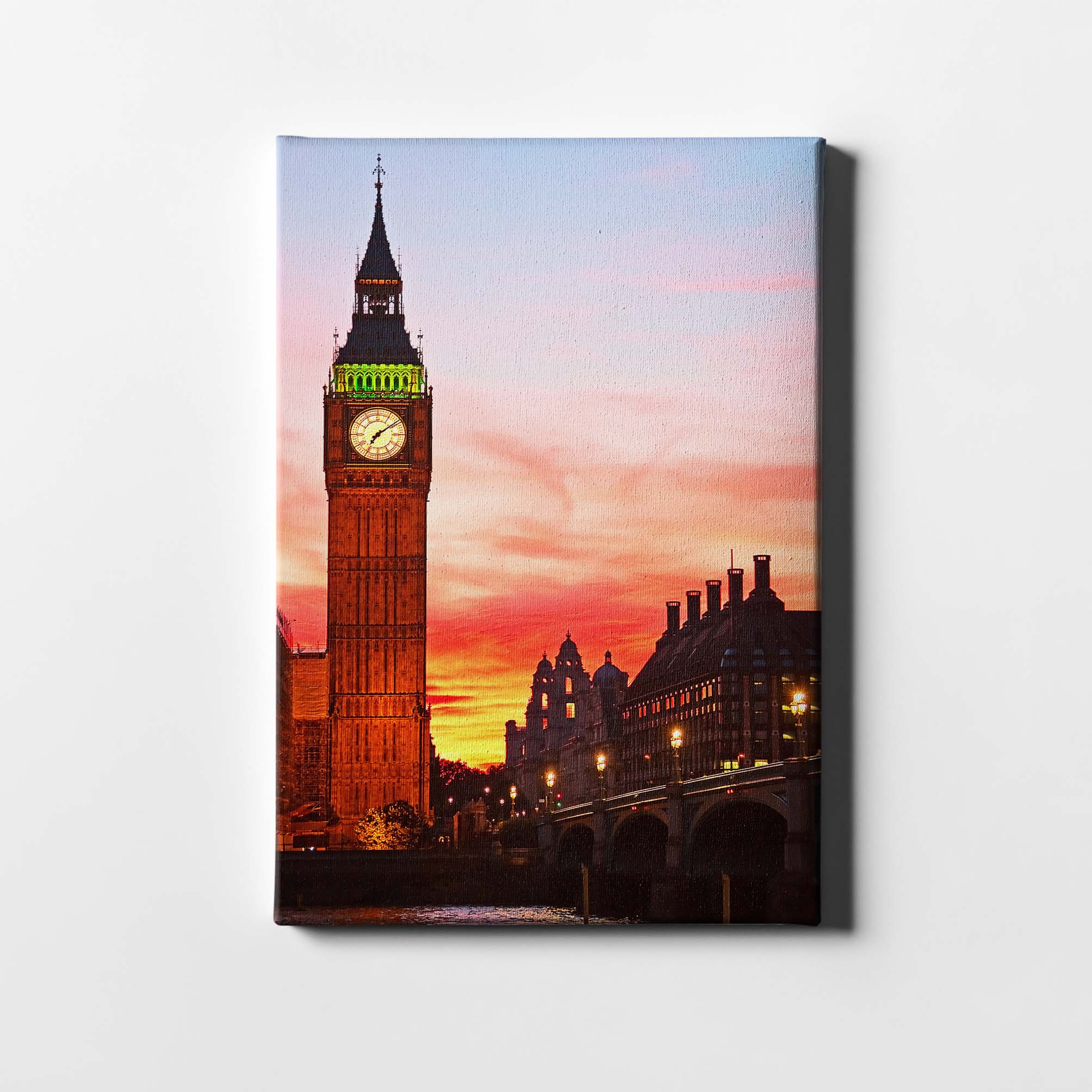London Sonnenuntergang Big Ben City Leinwand L0414