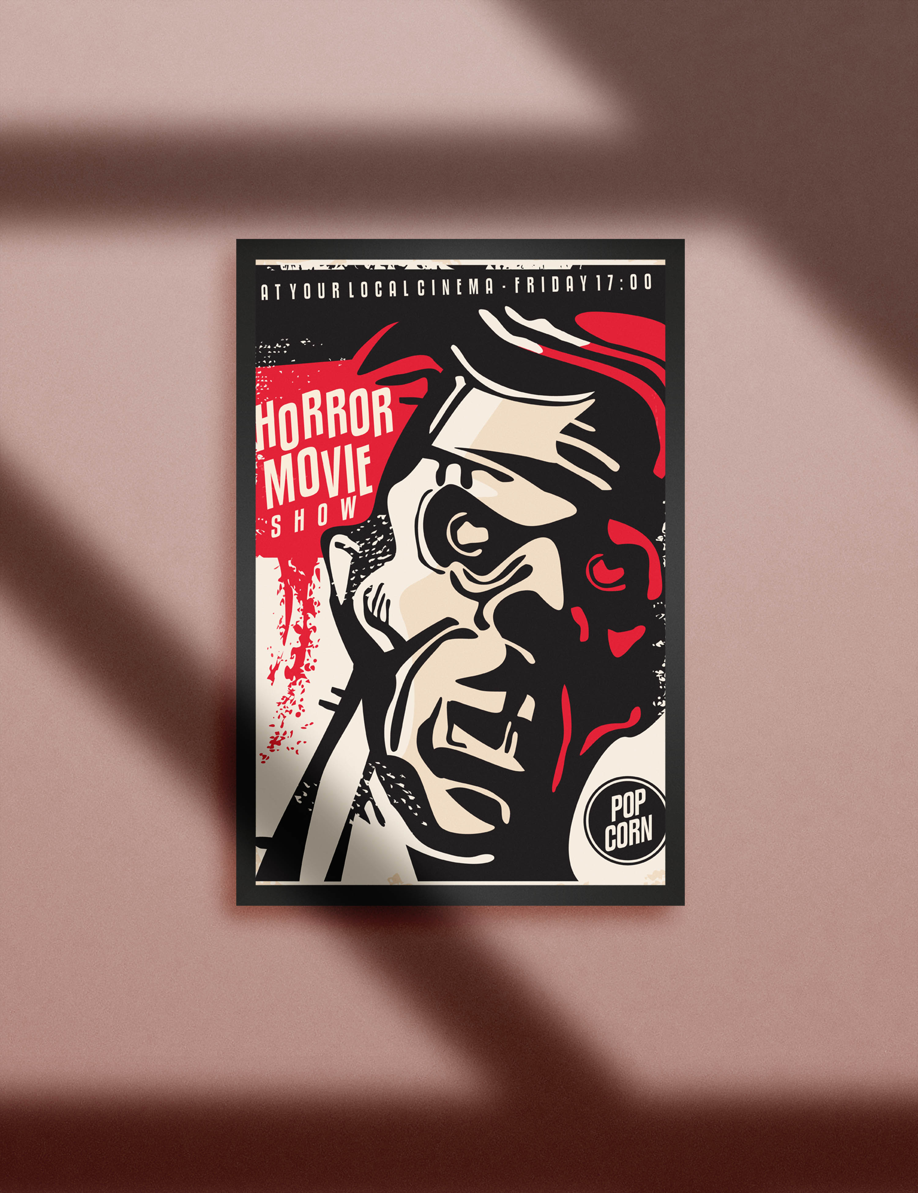 Retro Horror Einstein Movie Film Kunstdruck Poster P0410