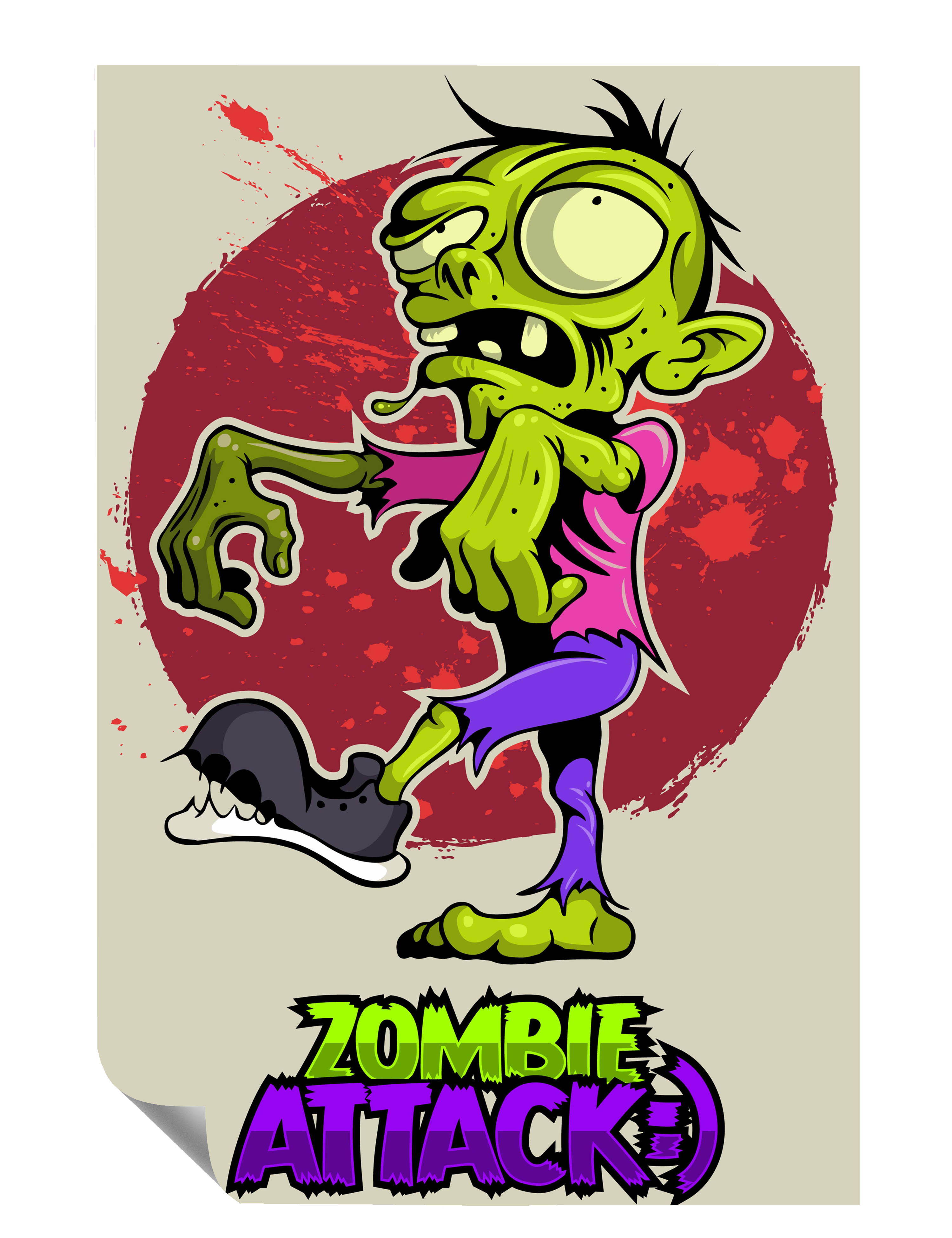 Zombie Walk Attack Blut Planet Poster P0021