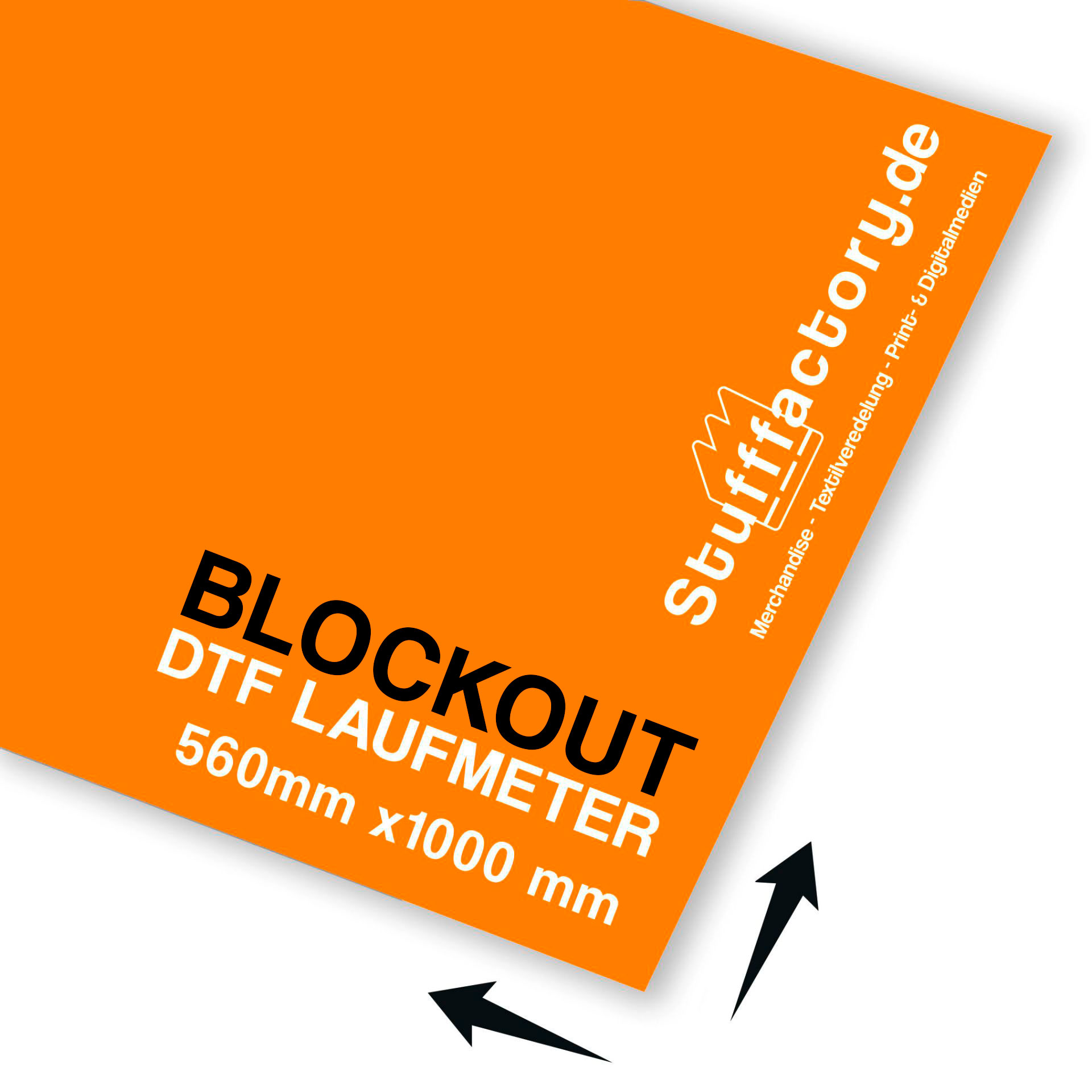 DTF Transfer 560 x 1000 mm - BLOCKOUT - Laufmeter / Meterware